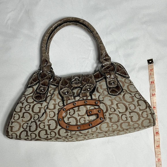 Vintage GUESS Y2K Monogram Handbag - Excellent Condition - Rare G Buckle - Picture 3 of 5